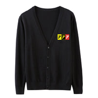 Thumbnail for Flat Colourful 777 Designed Cardigan Sweaters