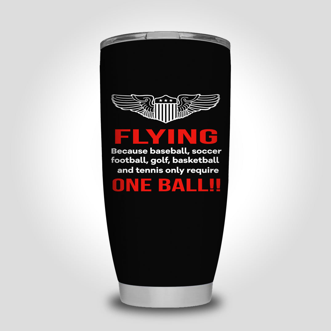 Flying One Ball Designed Tumbler Travel Mugs