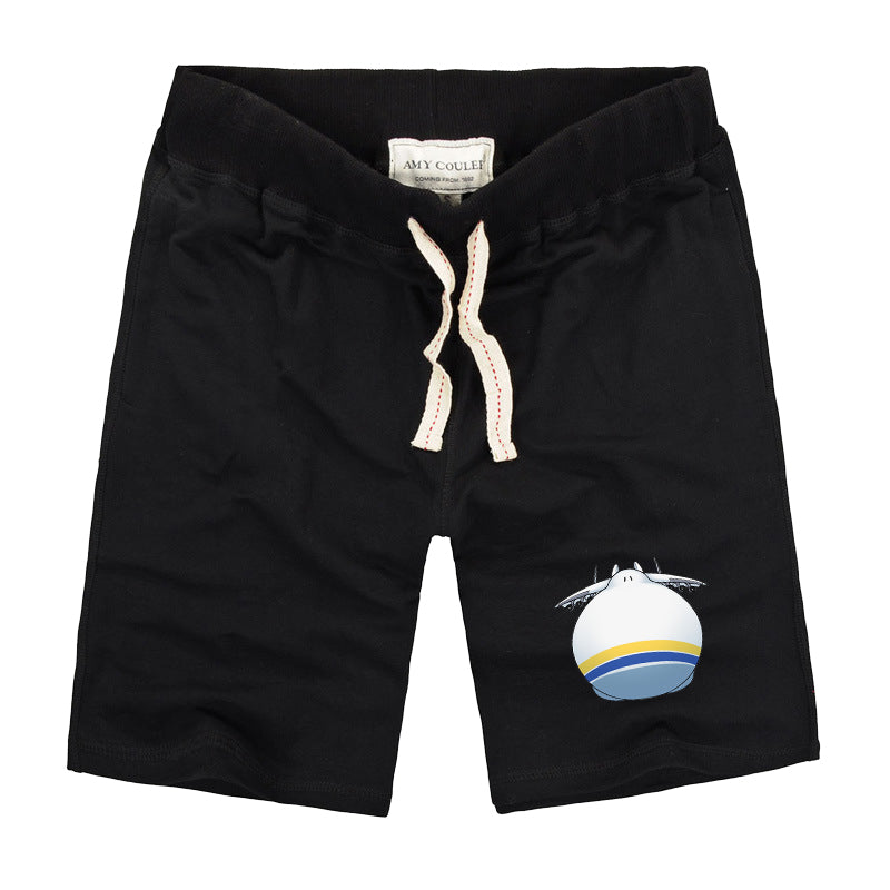 Antonov 225 ROUND Designed Cotton Shorts