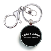 Thumbnail for Travelling All Around The World Designed Circle Key Chains