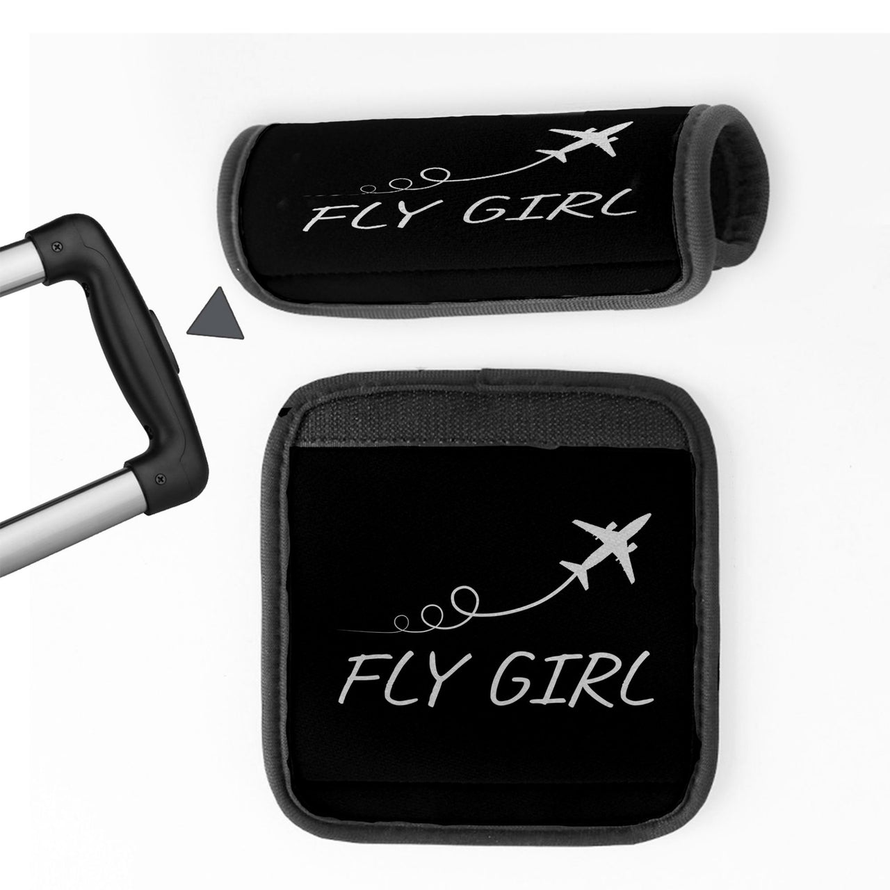 Just Fly It & Fly Girl Designed Neoprene Luggage Handle Covers