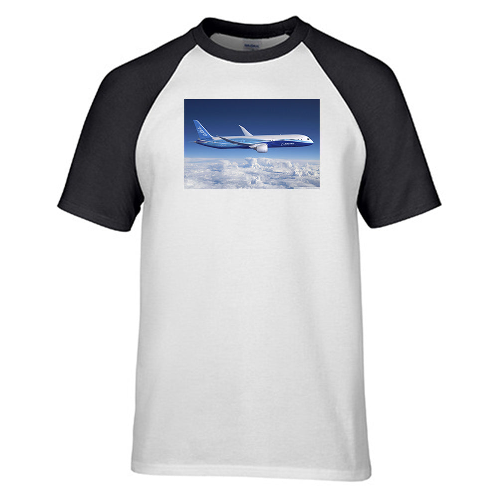 Boeing 787 Dreamliner Designed Raglan T-Shirts