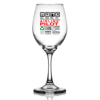Thumbnail for Airline Pilot Label Designed Wine Glasses