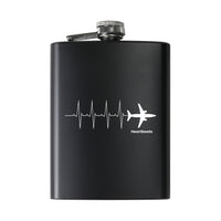 Thumbnail for Aviation Heartbeats Designed Stainless Steel Hip Flasks