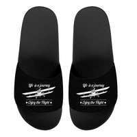 Thumbnail for Life is a journey Enjoy the Flight Designed Sport Slippers