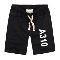 Thumbnail for A310 Text Designed Cotton Shorts