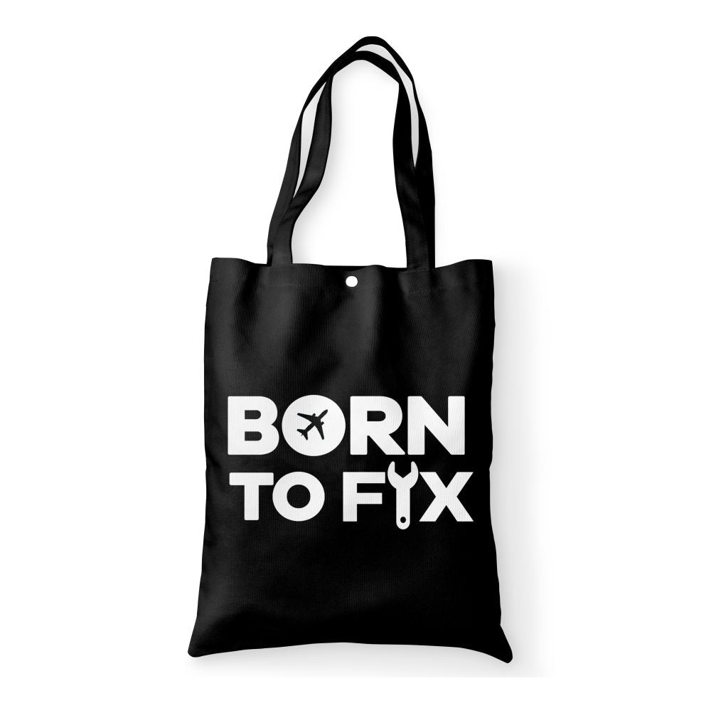 Born To Fix Airplanes Designed Tote Bags