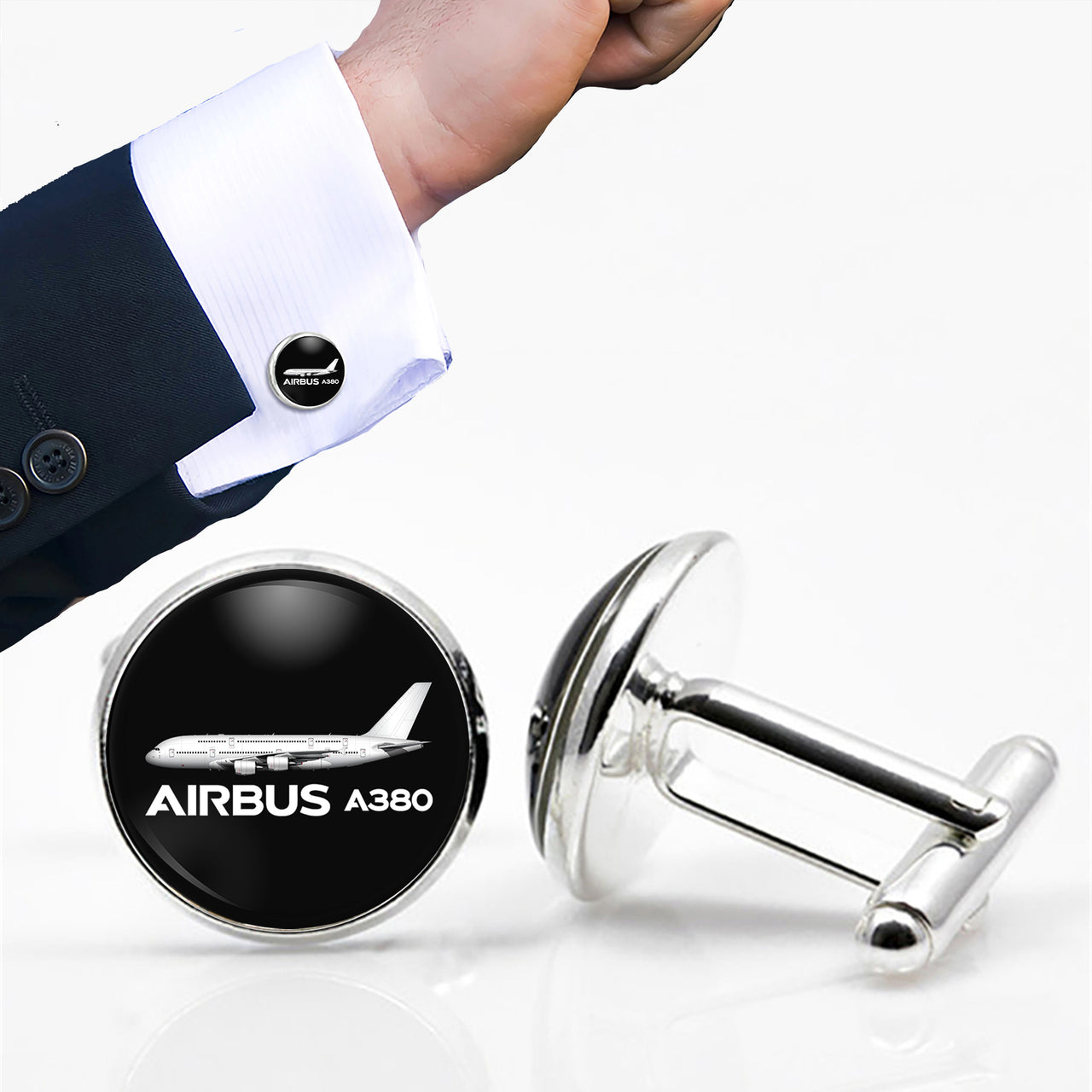 The Airbus A380 Designed Cuff Links