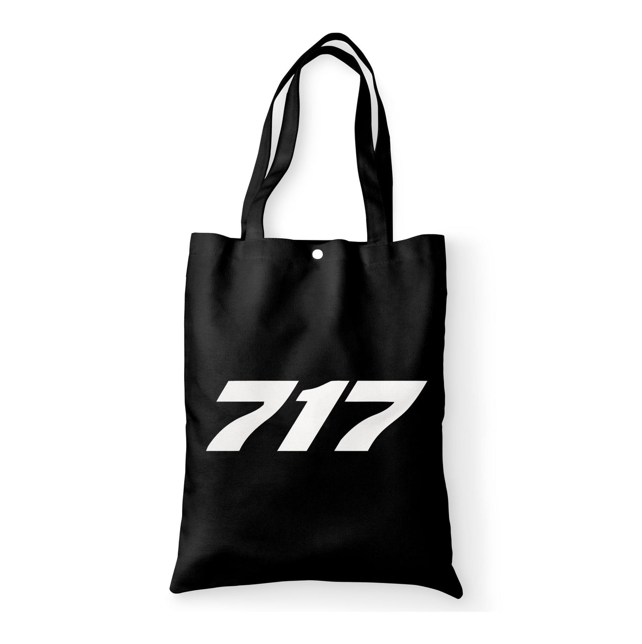717 Flat Text Designed Tote Bags
