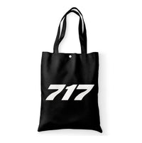 Thumbnail for 717 Flat Text Designed Tote Bags