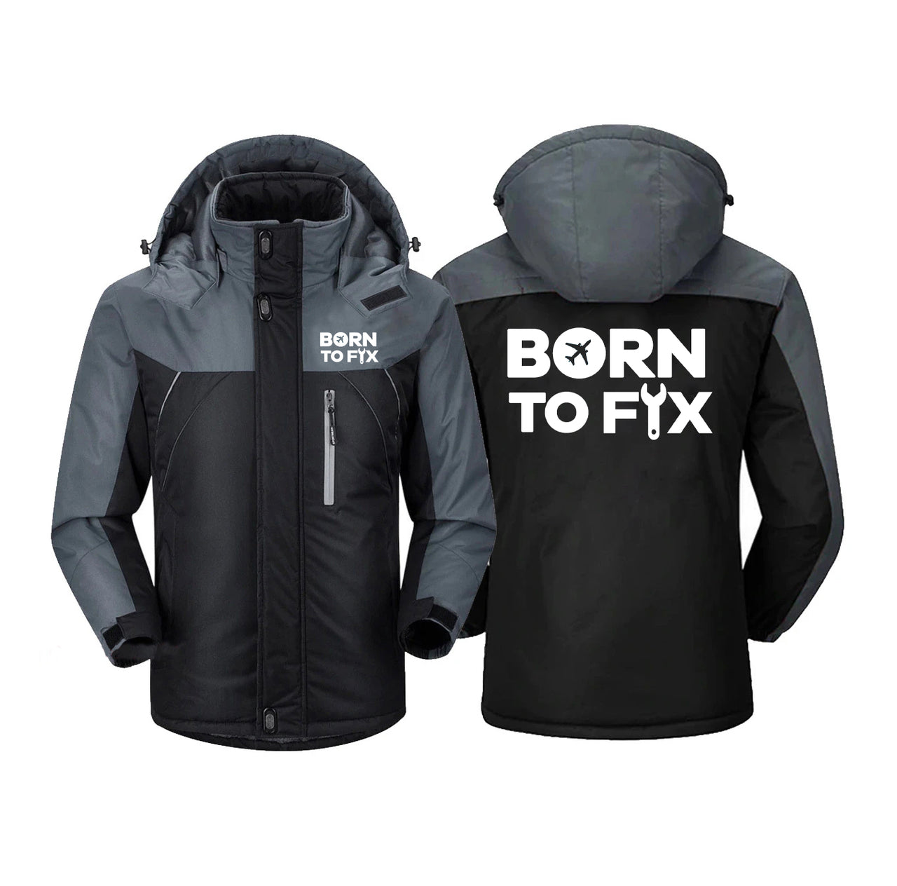 Born To Fix Airplanes Designed Thick Winter Jackets