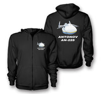 Thumbnail for Antonov AN-225 (21) Designed Zipped Hoodies