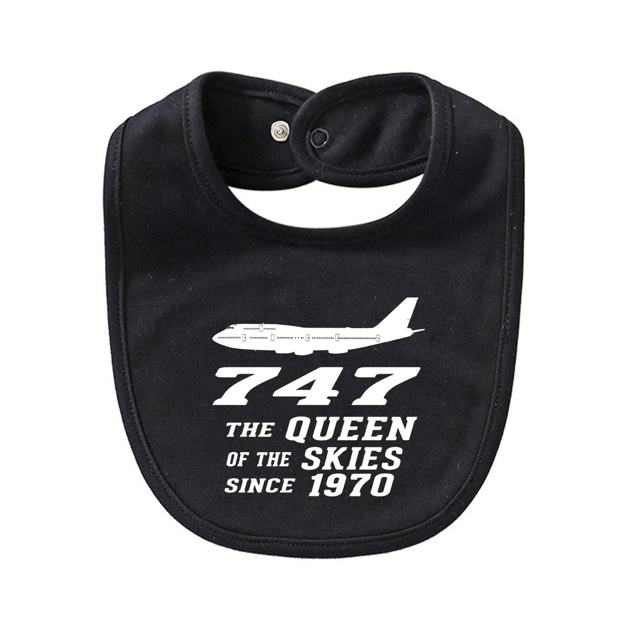 Boeing 747 - Queen of the Skies (2) Designed Baby Saliva & Feeding Towels