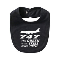 Thumbnail for Boeing 747 - Queen of the Skies (2) Designed Baby Saliva & Feeding Towels