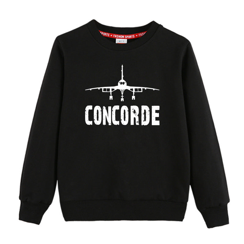 Concorde & Plane Designed "CHILDREN" Sweatshirts
