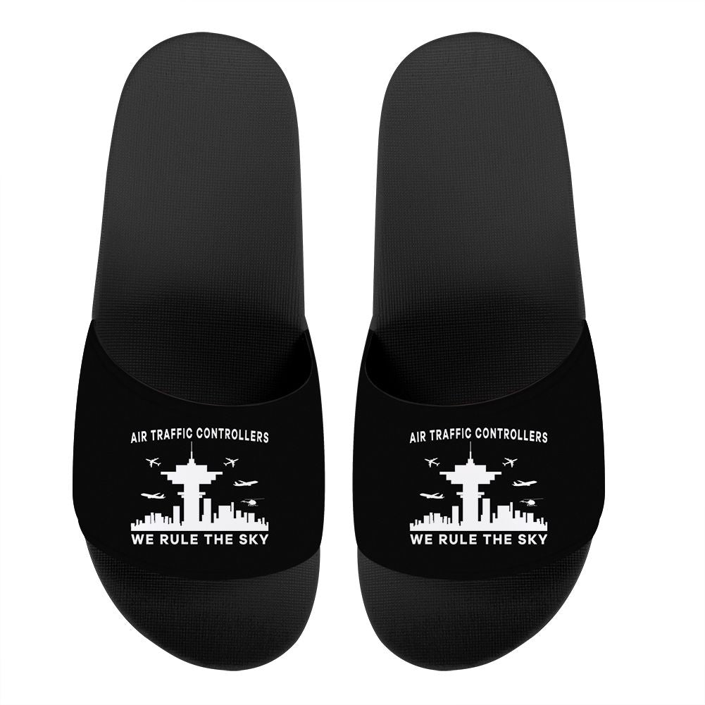 Air Traffic Controllers - We Rule The Sky Designed Sport Slippers