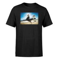 Thumbnail for Turning Right Fighter Jet 16 Designed T-Shirts
