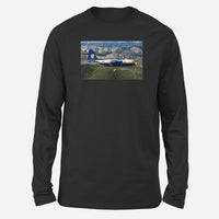 Thumbnail for Amazing View with Blue Angels Aircraft Designed Long-Sleeve T-Shirts