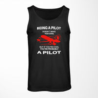 Thumbnail for If You're Cool You're Probably a Pilot Designed Tank Tops