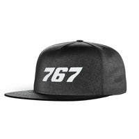 Thumbnail for 767 Flat Text Designed Snapback Caps & Hats