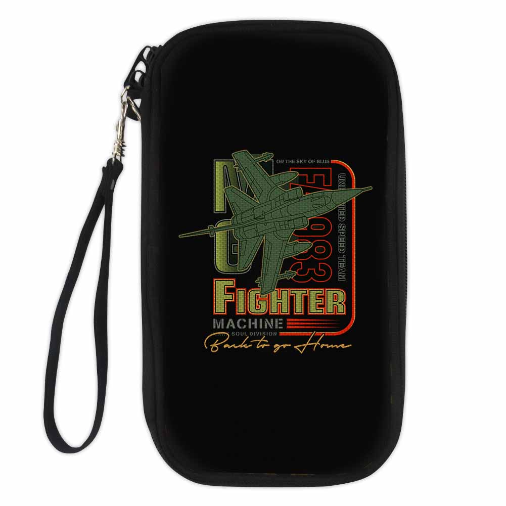 Fighter Machine Designed Travel Cases & Wallets