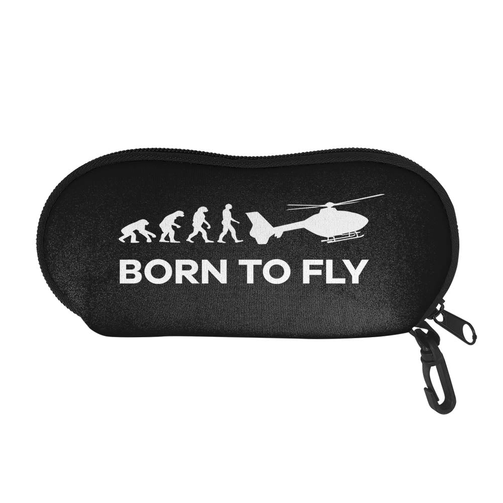 Born To Fly Helicopter Designed Glasses Bag