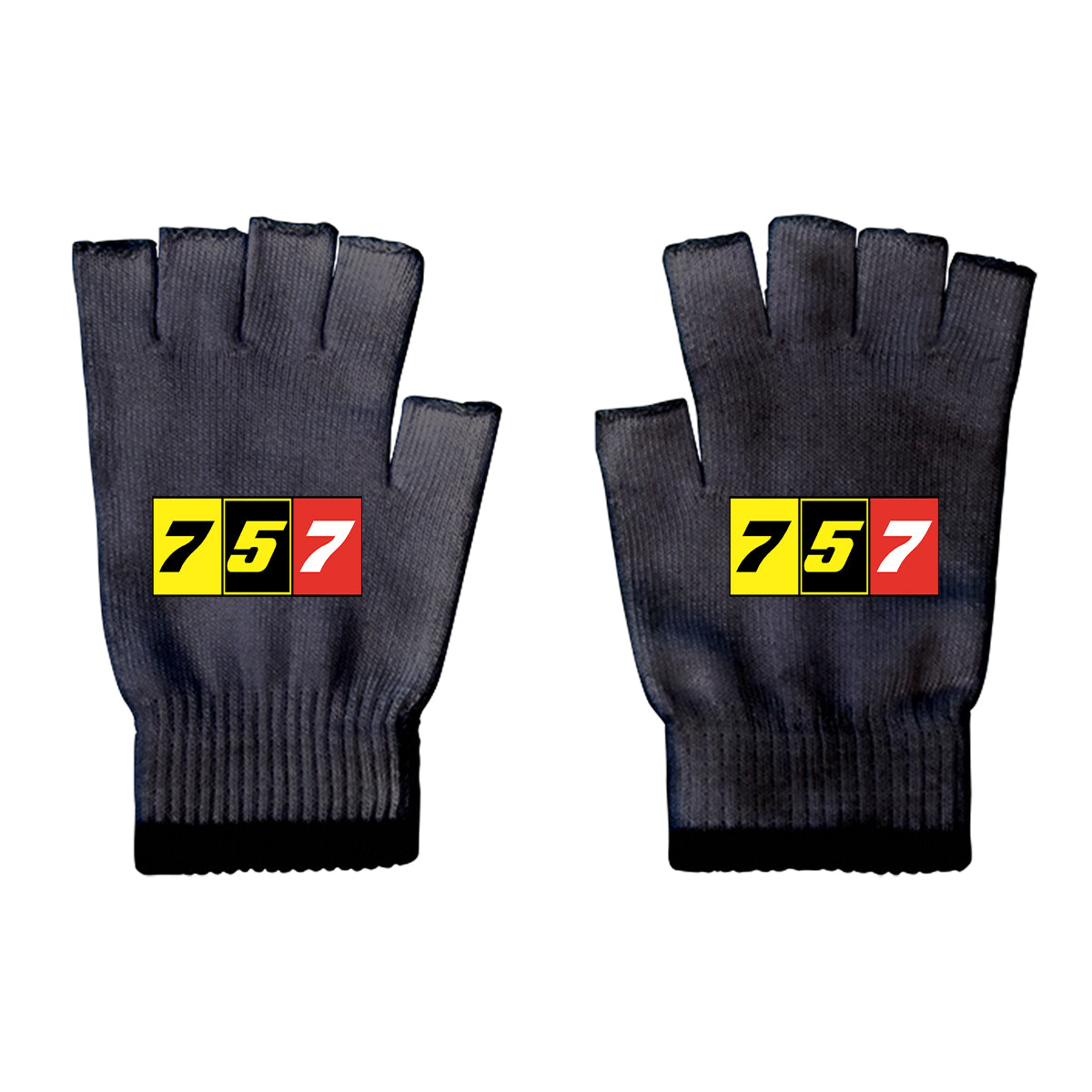 Flat Colourful 757 Designed Cut Gloves