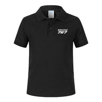 Thumbnail for Boeing 767 & Text Designed Children Polo T-Shirts