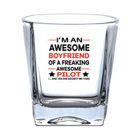 Thumbnail for I am an Awesome Boyfriend Designed Whiskey Glass
