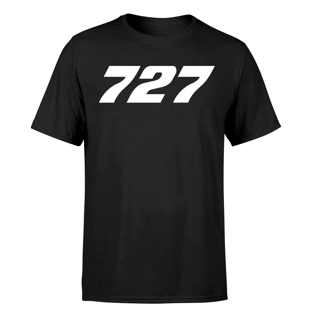 727 Flat Text Designed T-Shirts