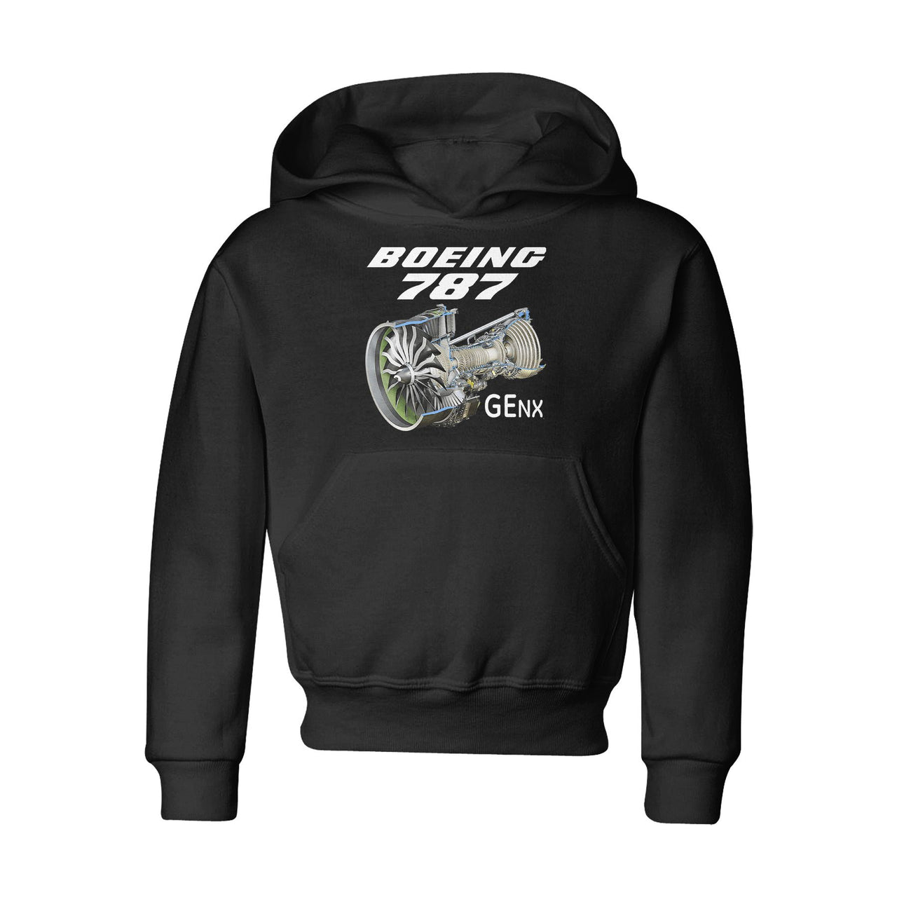 Boeing 787 & GENX Engine Designed "CHILDREN" Hoodies
