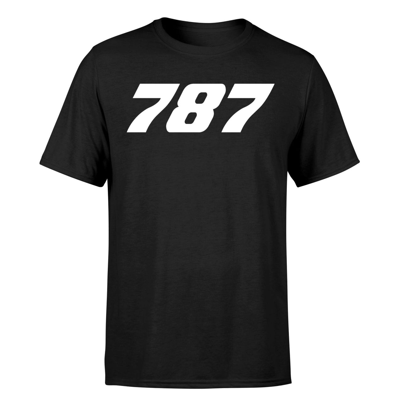 787 Flat Text Designed T-Shirts