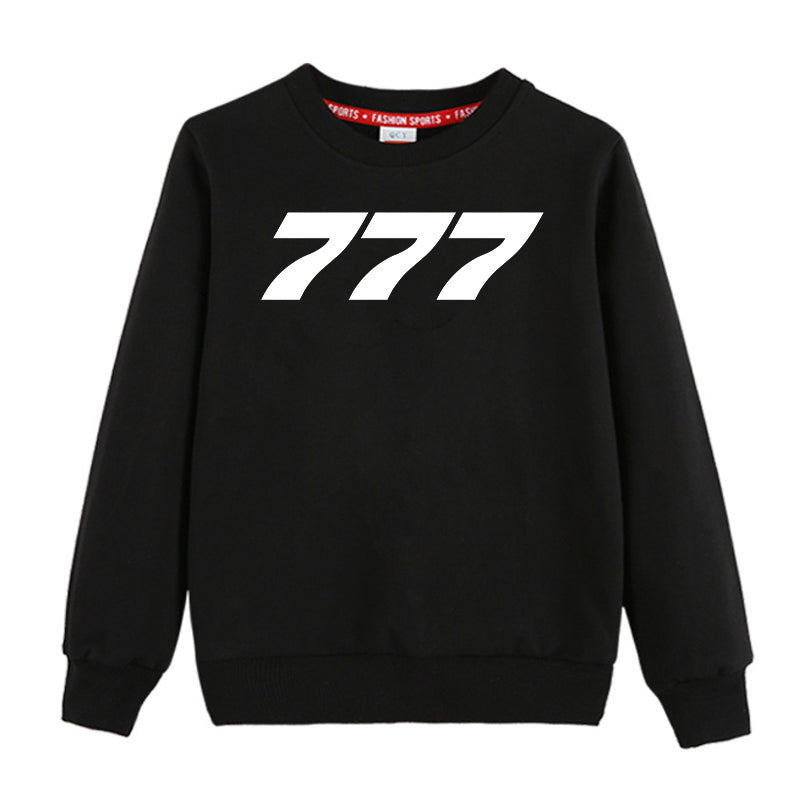 777 Flat Text Designed "CHILDREN" Sweatshirts