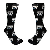 Thumbnail for Super Boeing 737+Text Designed Socks