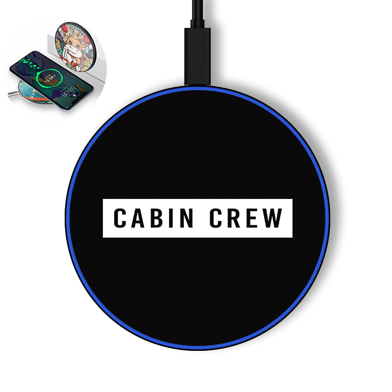Cabin Crew Text Designed Wireless Chargers