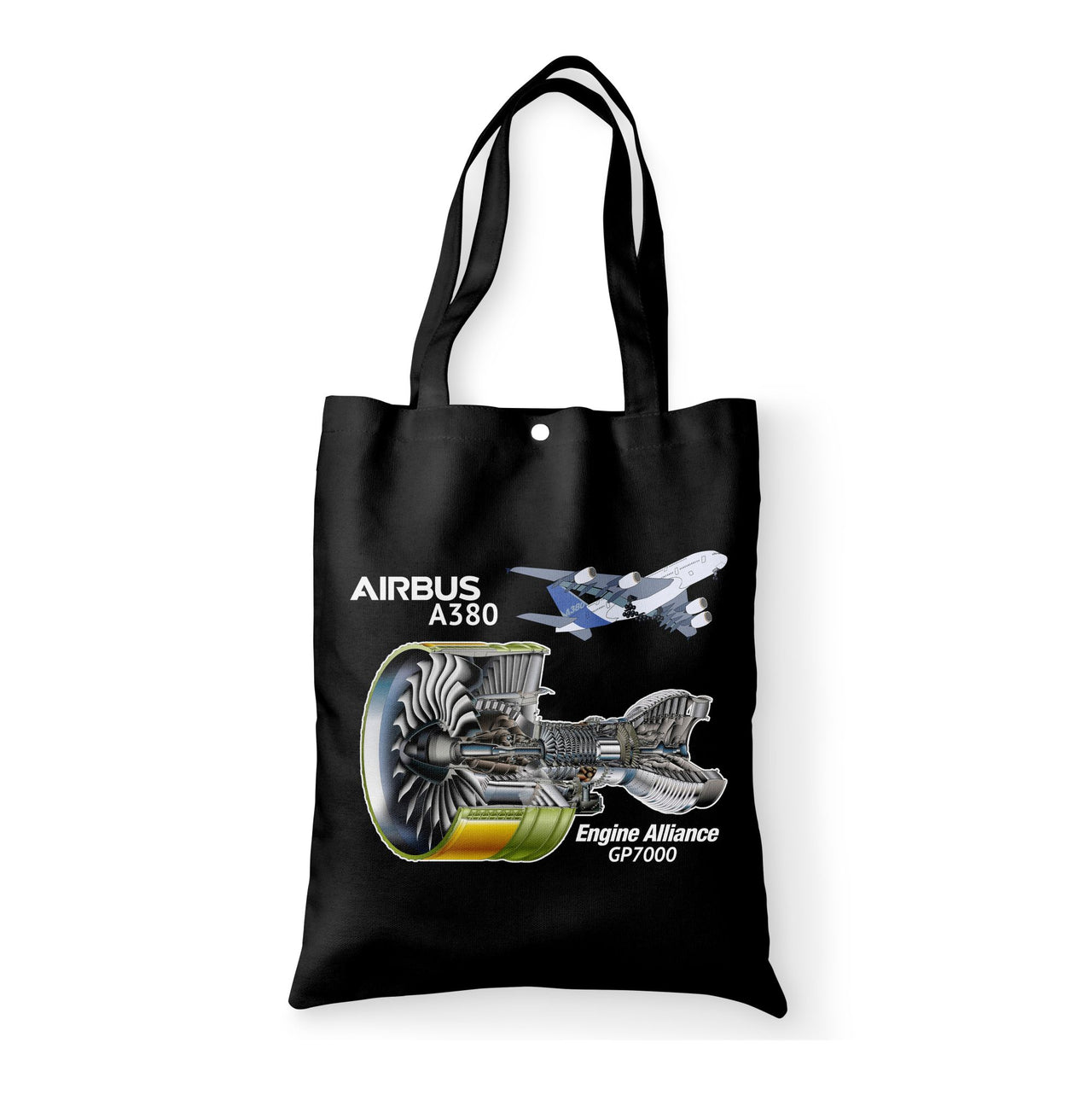 Airbus A380 & GP7000 Engine Designed Tote Bags