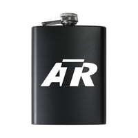 Thumbnail for ATR & Text Designed Stainless Steel Hip Flasks