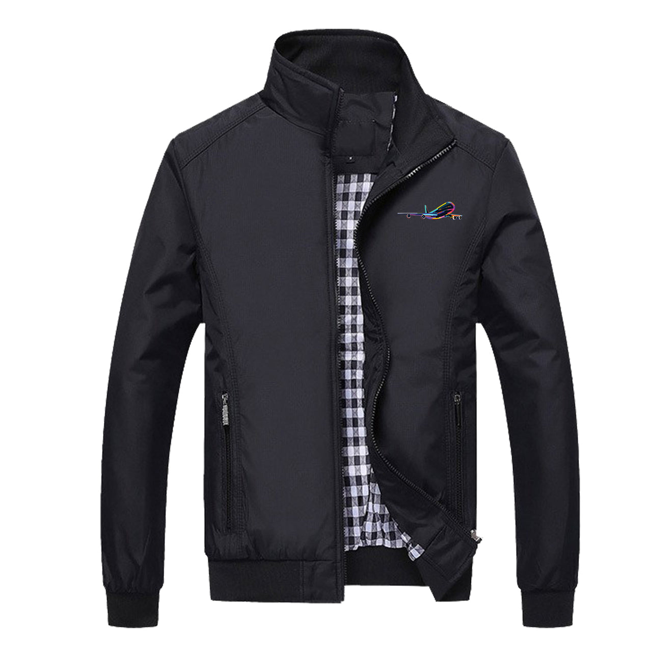 Multicolor Airplane Designed Stylish Jackets