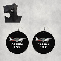 Thumbnail for The Cessna 152 Designed Wooden Drop Earrings