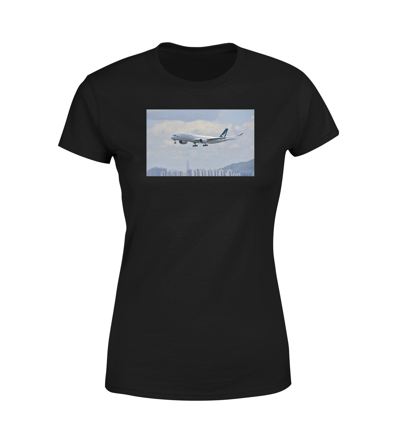Cathay Pacific Airbus A350 Designed Women T-Shirts