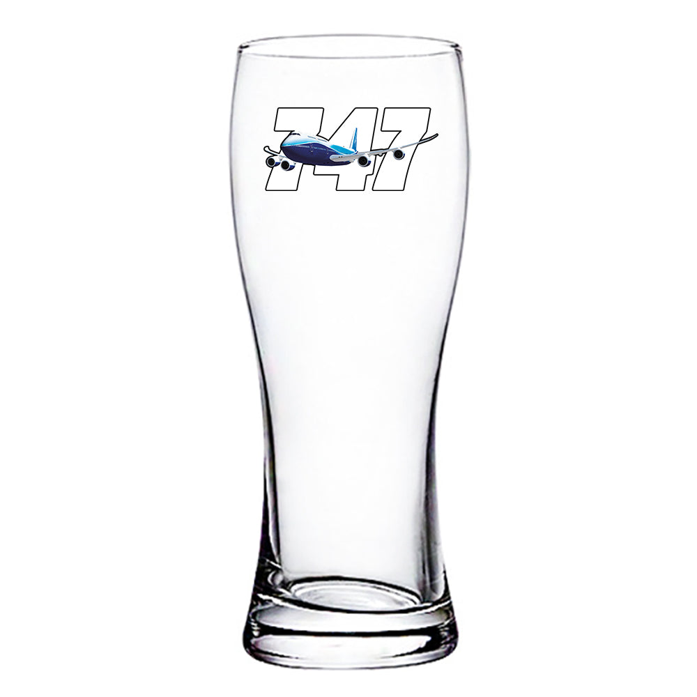 Super Boeing 747 Designed Pilsner Beer Glasses