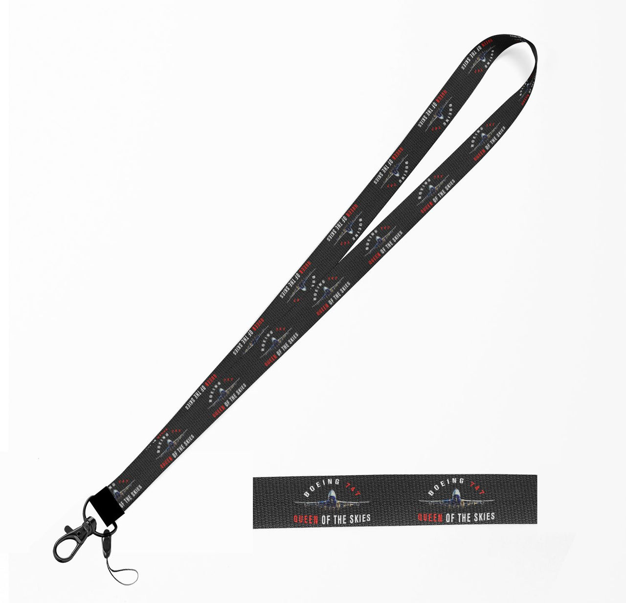 Boeing 747 Queen of the Skies Designed Lanyard & ID Holders