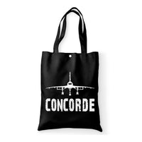 Thumbnail for Concorde & Plane Designed Tote Bags