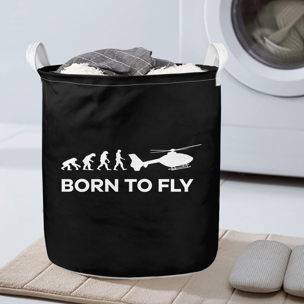 Born To Fly Helicopter Designed Laundry Baskets