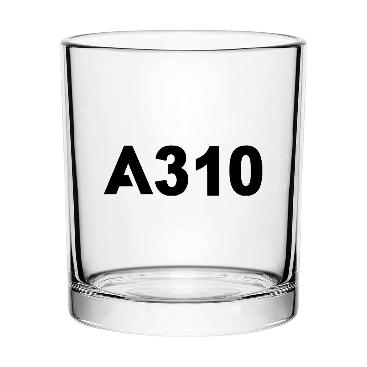 A310 Flat Text Designed Special Whiskey Glasses