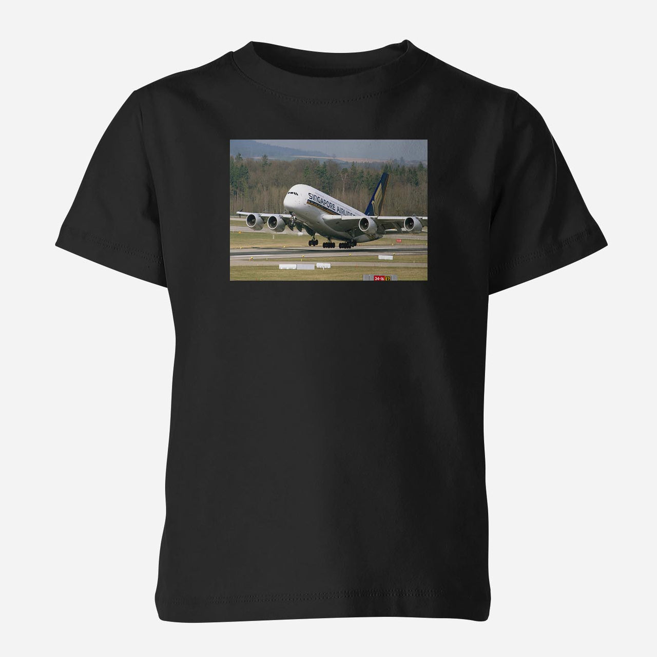 Departing Singapore Airlines A380 Designed Children T-Shirts