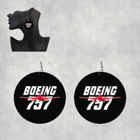Thumbnail for Amazing Boeing 757 Designed Wooden Drop Earrings