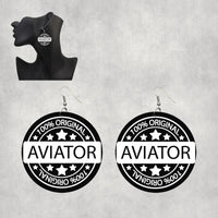 Thumbnail for 100 Original Aviator Designed Wooden Drop Earrings