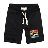 Thumbnail for Husband & Dad & Pilot & Legend Designed Cotton Shorts