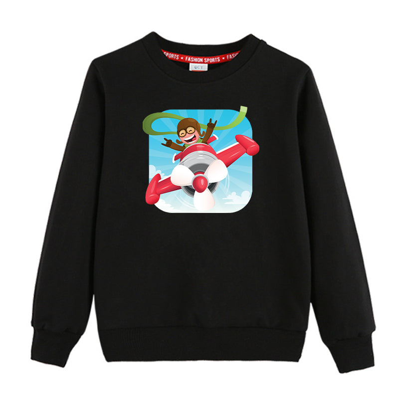 Happy Pilot Designed "CHILDREN" Sweatshirts